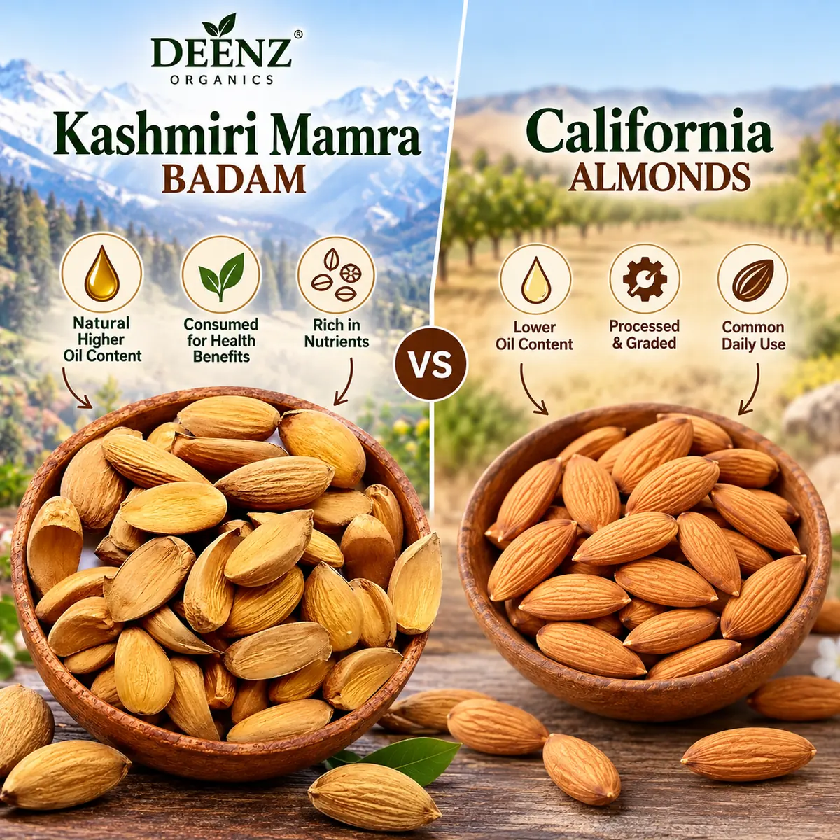 Kashmiri Mamra Badam (Premium Mamra Almonds Direct From Kashmir) - Photo 3