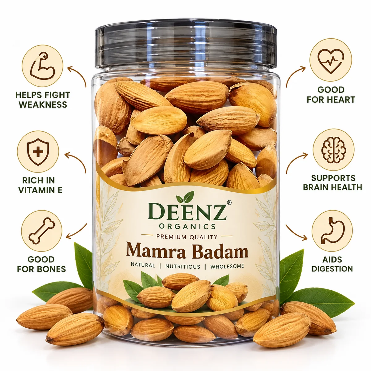 Kashmiri Mamra Badam (Premium Mamra Almonds Direct From Kashmir) - Photo 2