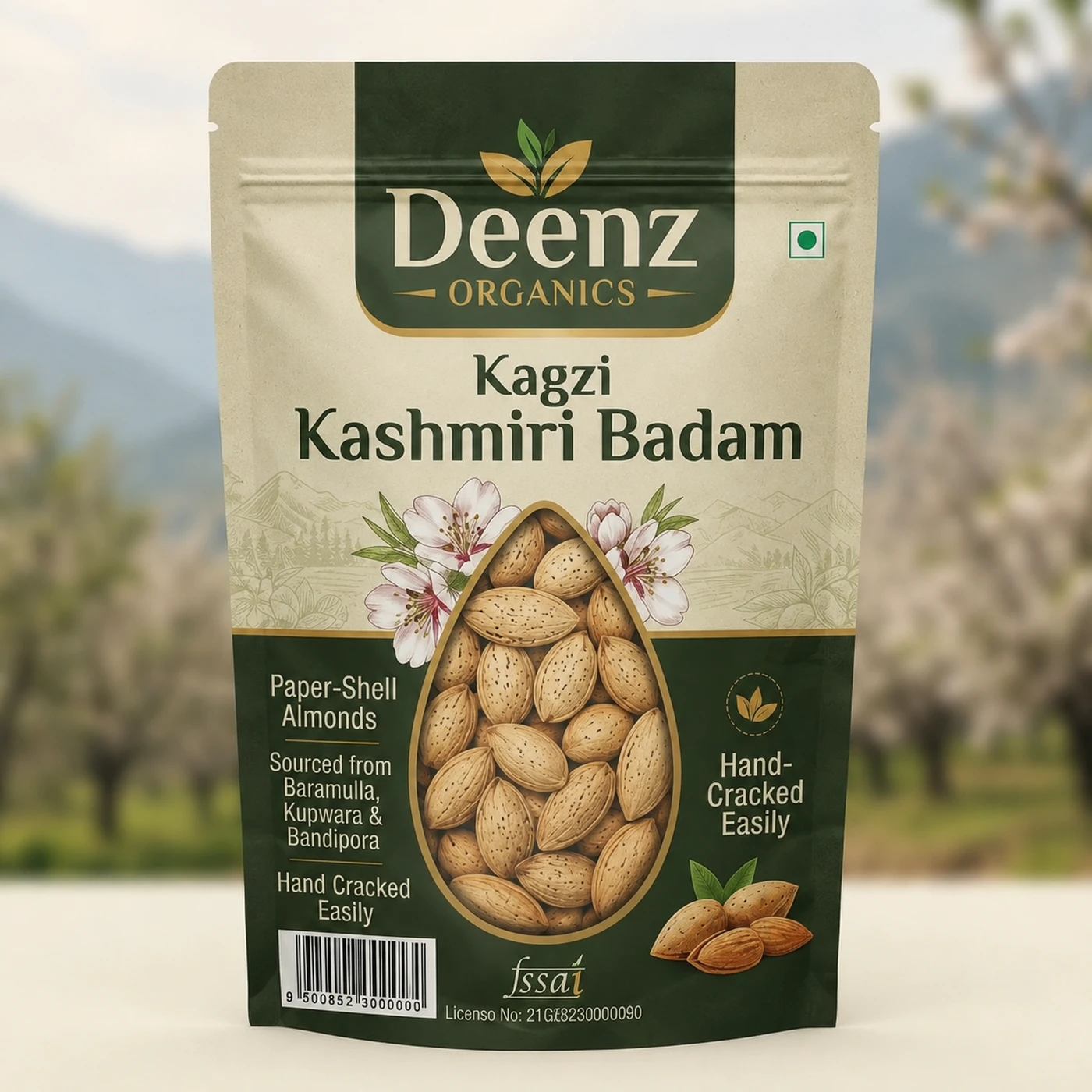 Kashmiri Kagzi Badam with Shell