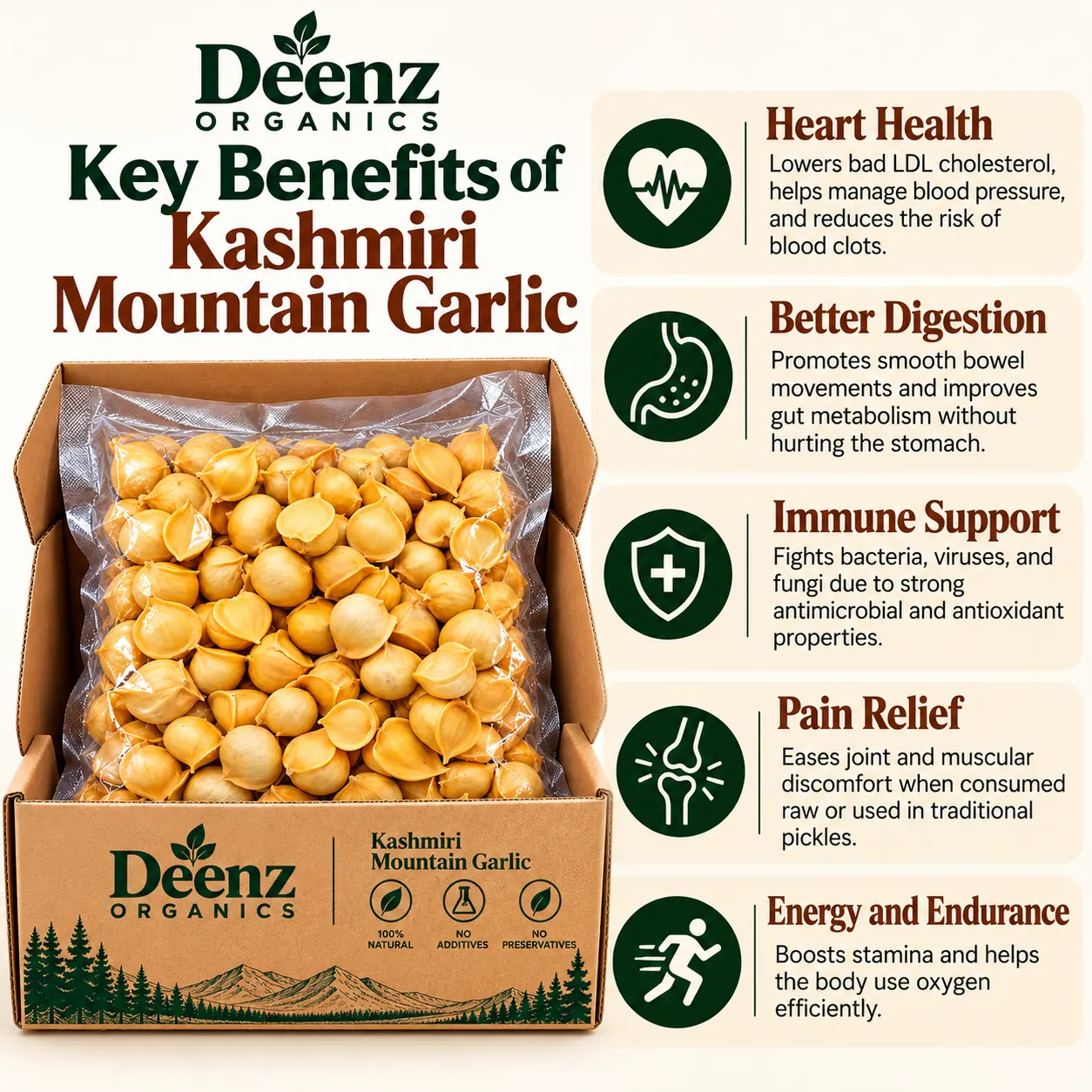 Kashmiri Mountain Garlic - Kashmiri Lahsun - Photo 3