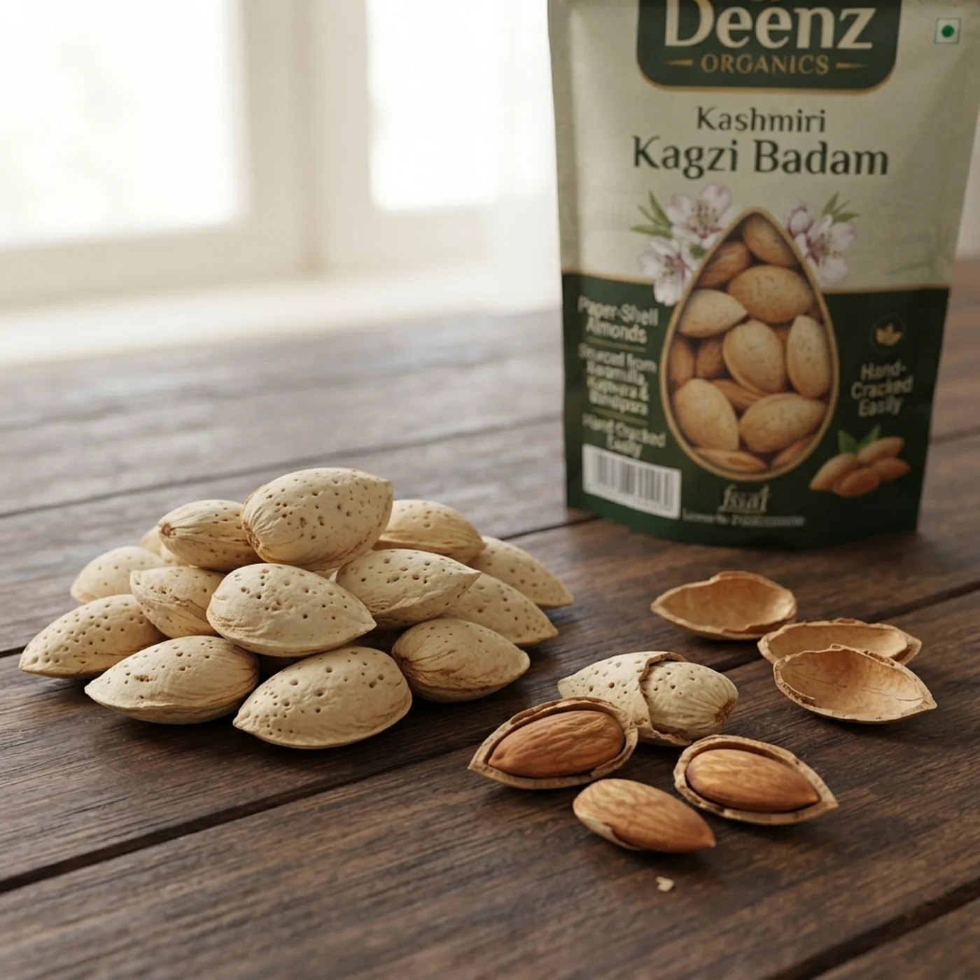 Kashmiri Kagzi Badam with Shell - Photo 2