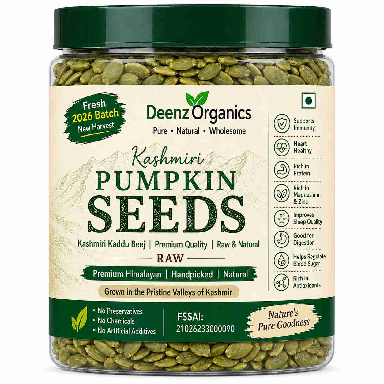 Kashmiri Pumpkin Seeds (Desi Kaddu Beej) – 100% Natural & Chemical-Free