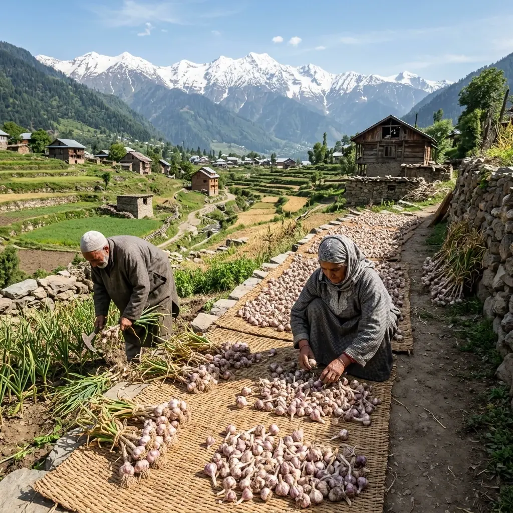 Kashmiri Pink Garlic (Royal Mountain Pink Garlic) - Photo 4