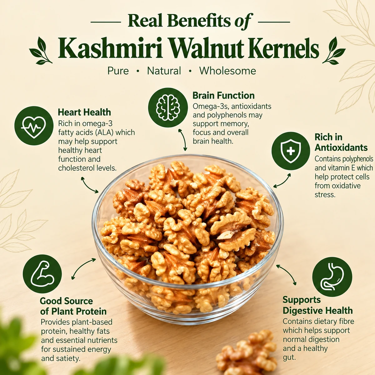 Kashmiri Walnut Kernels (Premium Akhrot Giri) - Photo 3