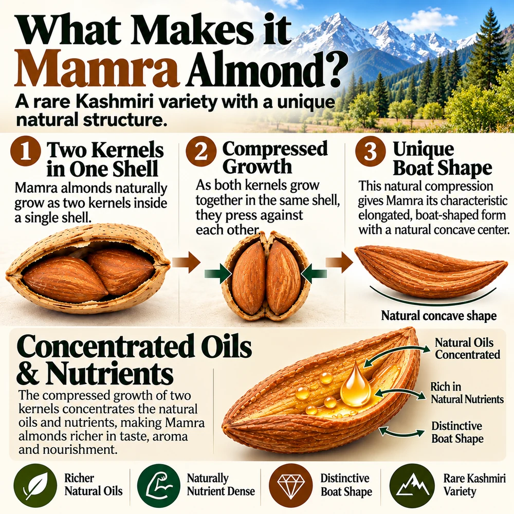 Kashmiri Mamra Badam (Premium Mamra Almonds Direct From Kashmir) - Photo 4
