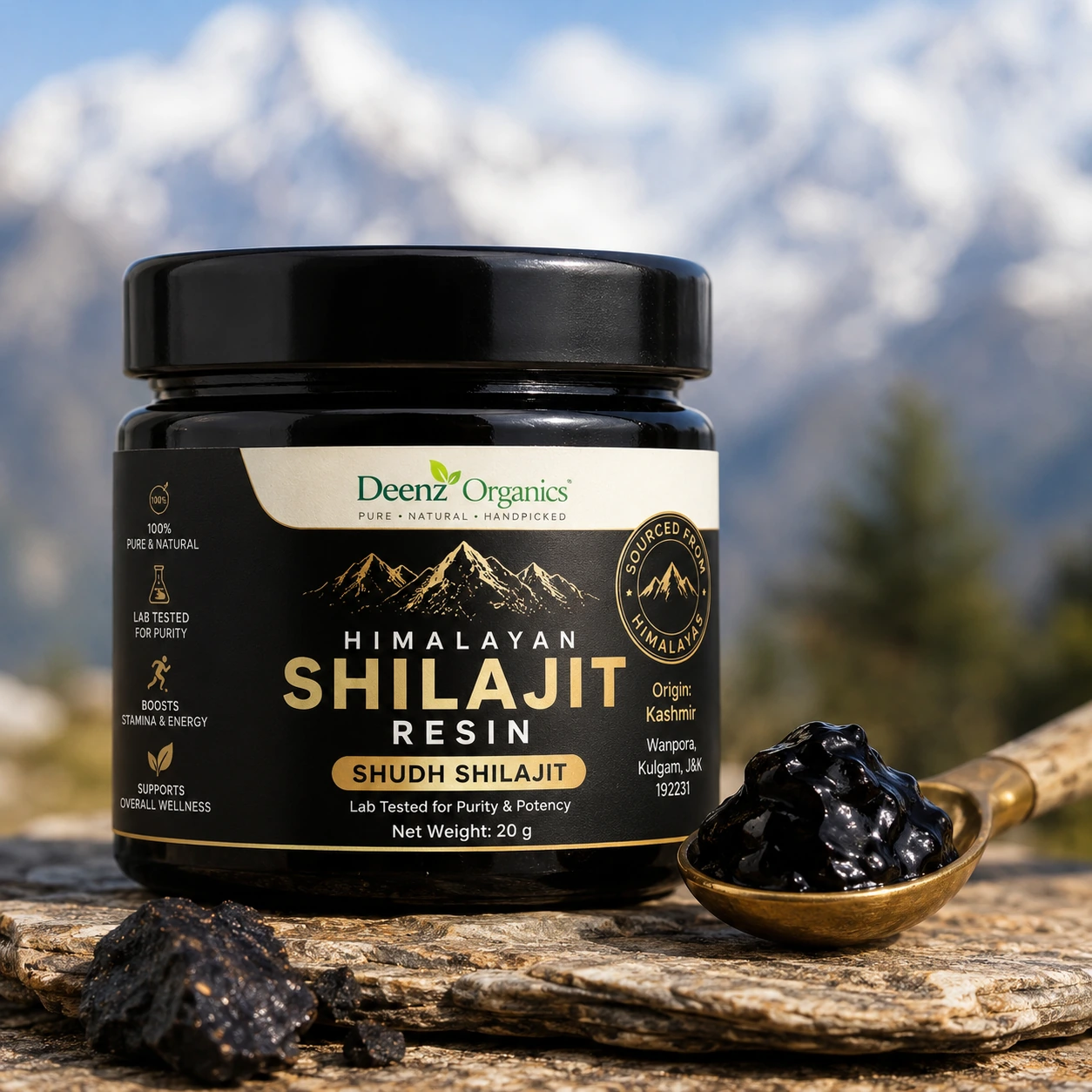 Pure Himalayan Shilajit Resin (Gold Grade)